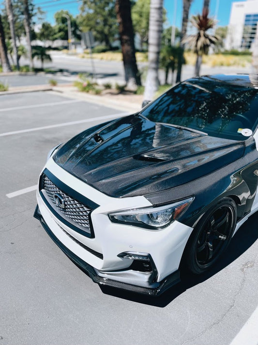 Fly 1 Motorsports Q-Attack Front Lip - 2018+ Infiniti Q50 Sport