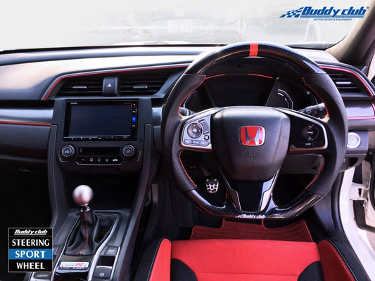 Buddy Club Racing (Carbon) Steering Wheel - 2016 - 2021 Honda Civic (FC/FK)