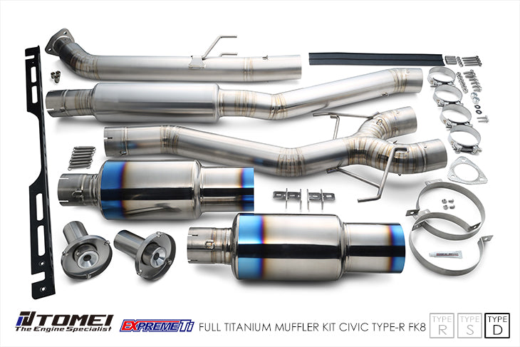 TOMEI EXPREME-TI TITANIUM EXHAUST: (TYPE-D STYLE) - 2017 - 2021 Honda Civic Type R (FK8)