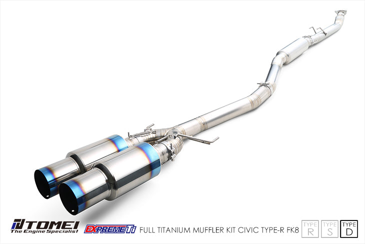 TOMEI EXPREME-TI TITANIUM EXHAUST: (TYPE-D STYLE) - 2017 - 2021 Honda Civic Type R (FK8)