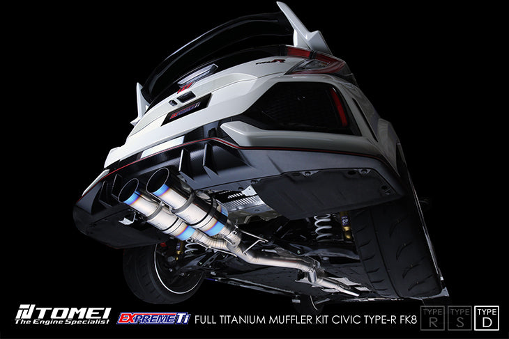 TOMEI EXPREME-TI TITANIUM EXHAUST: (TYPE-D STYLE) - 2017 - 2021 Honda Civic Type R (FK8)