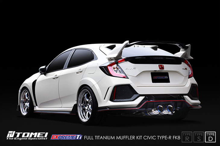 TOMEI EXPREME-TI TITANIUM EXHAUST: (TYPE-D STYLE) - 2017 - 2021 Honda Civic Type R (FK8)