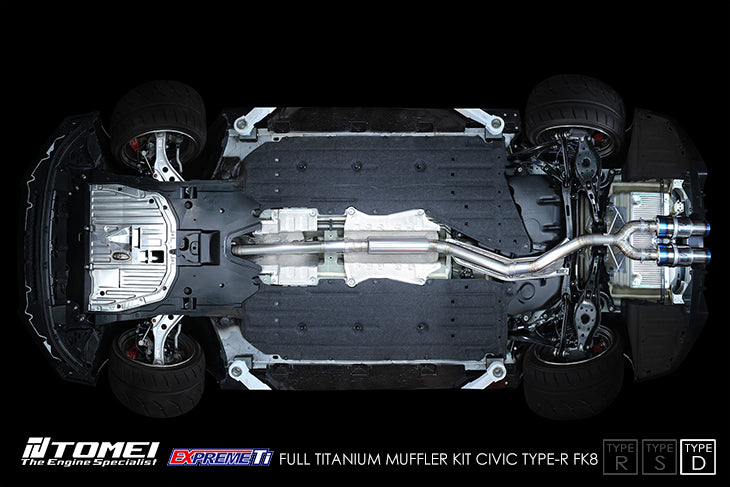 TOMEI EXPREME-TI TITANIUM EXHAUST: (TYPE-D STYLE) - 2017 - 2021 Honda Civic Type R (FK8)