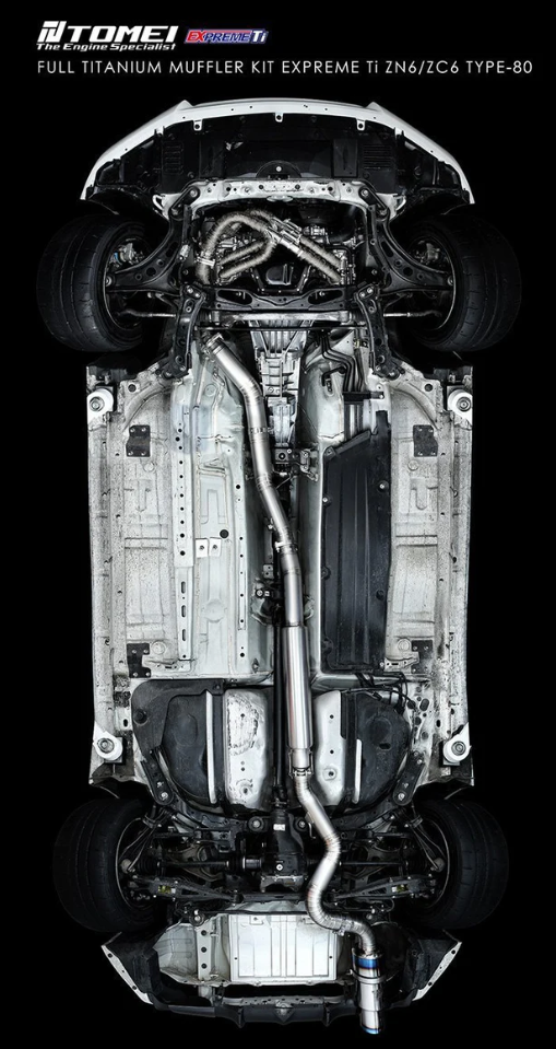 TOMEI EXPREME-TI TITANIUM EXHAUST: (TYPE-80 V.1) - 2013 - 2021 BRZ/FRS/86 (ZN6)