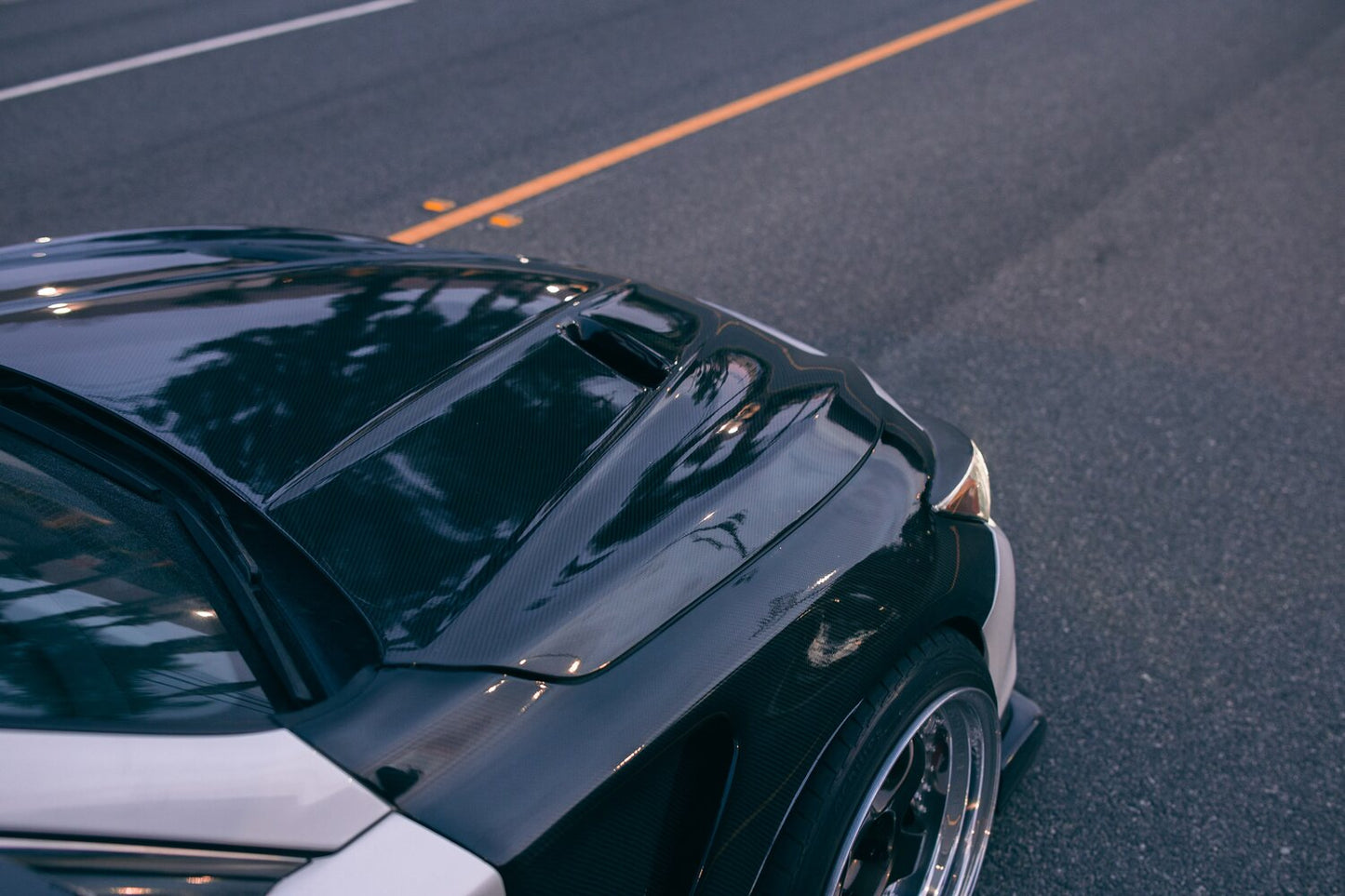 Fly 1 Motorsports Spec-S Vented Hood - 2013+ Infiniti Q50