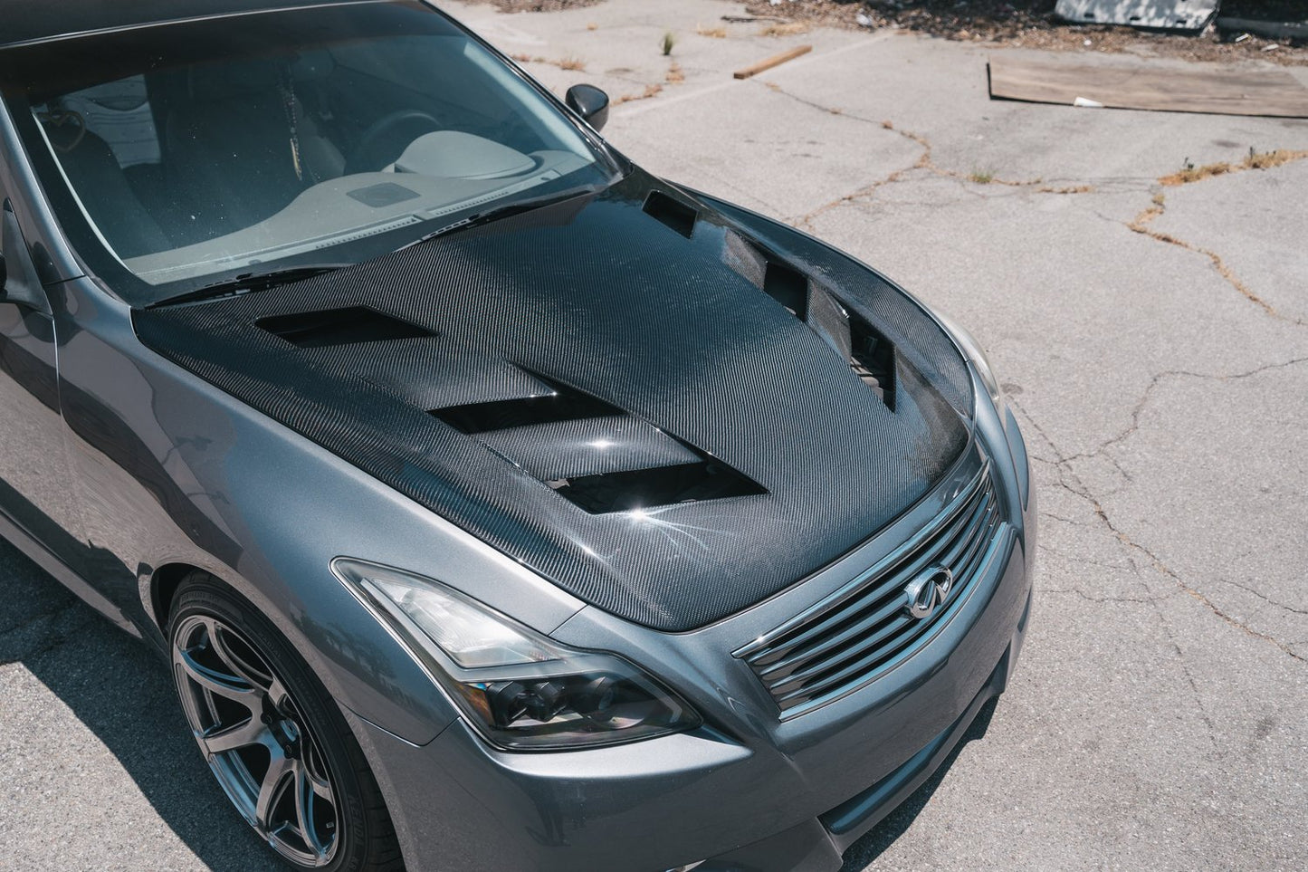 Fly 1 Motorsports AMS Style Hood - 2008 - 2013 Infiniti G37 Coupe