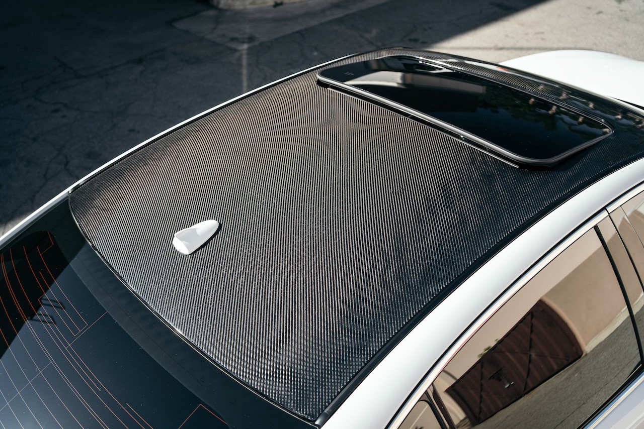 Fly 1 Motorsports Carbon Fiber Roof Cap - 2013+ Infiniti Q50