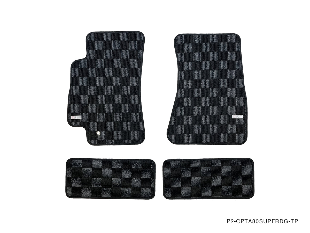 P2M Front & Rear Race Floor Mats - 1993 - 1998 Toyota Supra (JZA80)