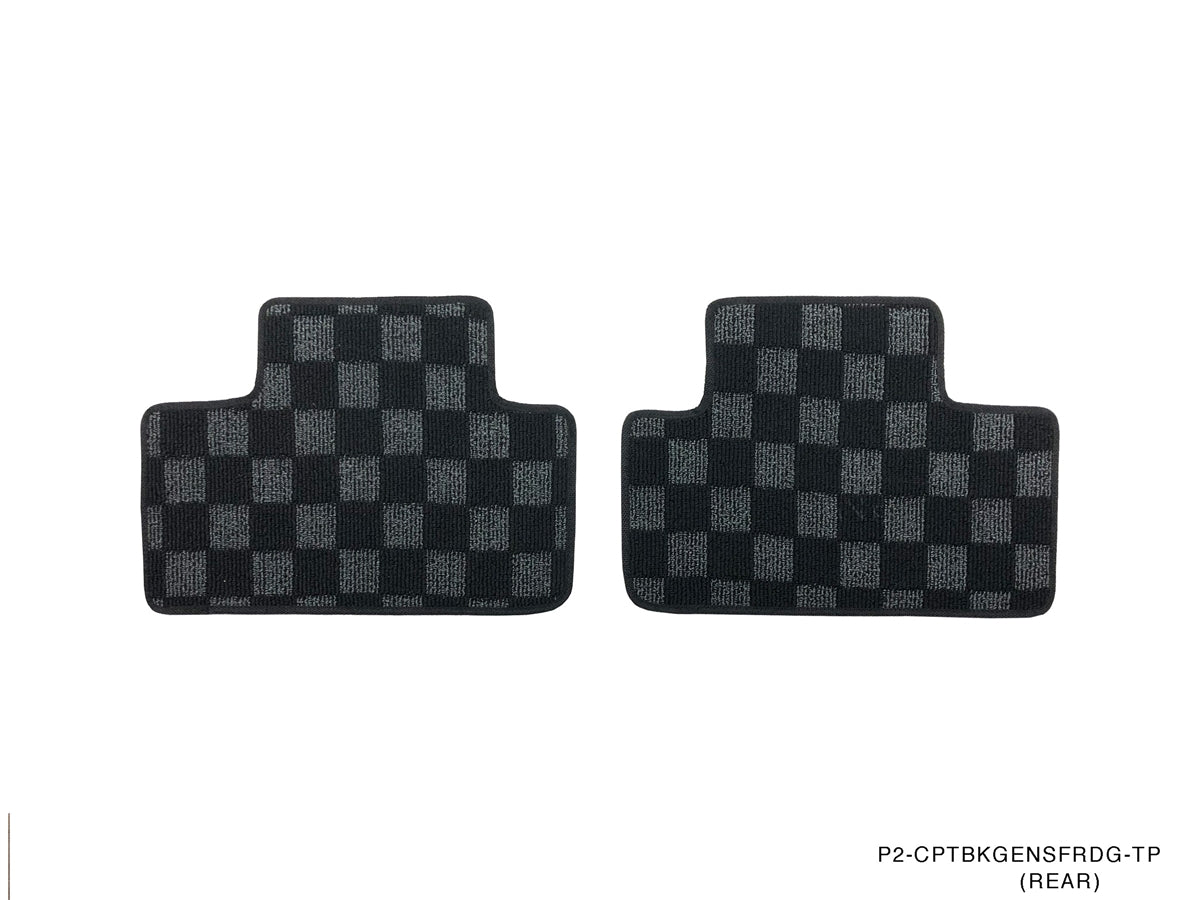 P2M Front & Rear Race Floor Mats - 2008 - 2016 Hyundai Genesis Coupe (BK1/BK2)