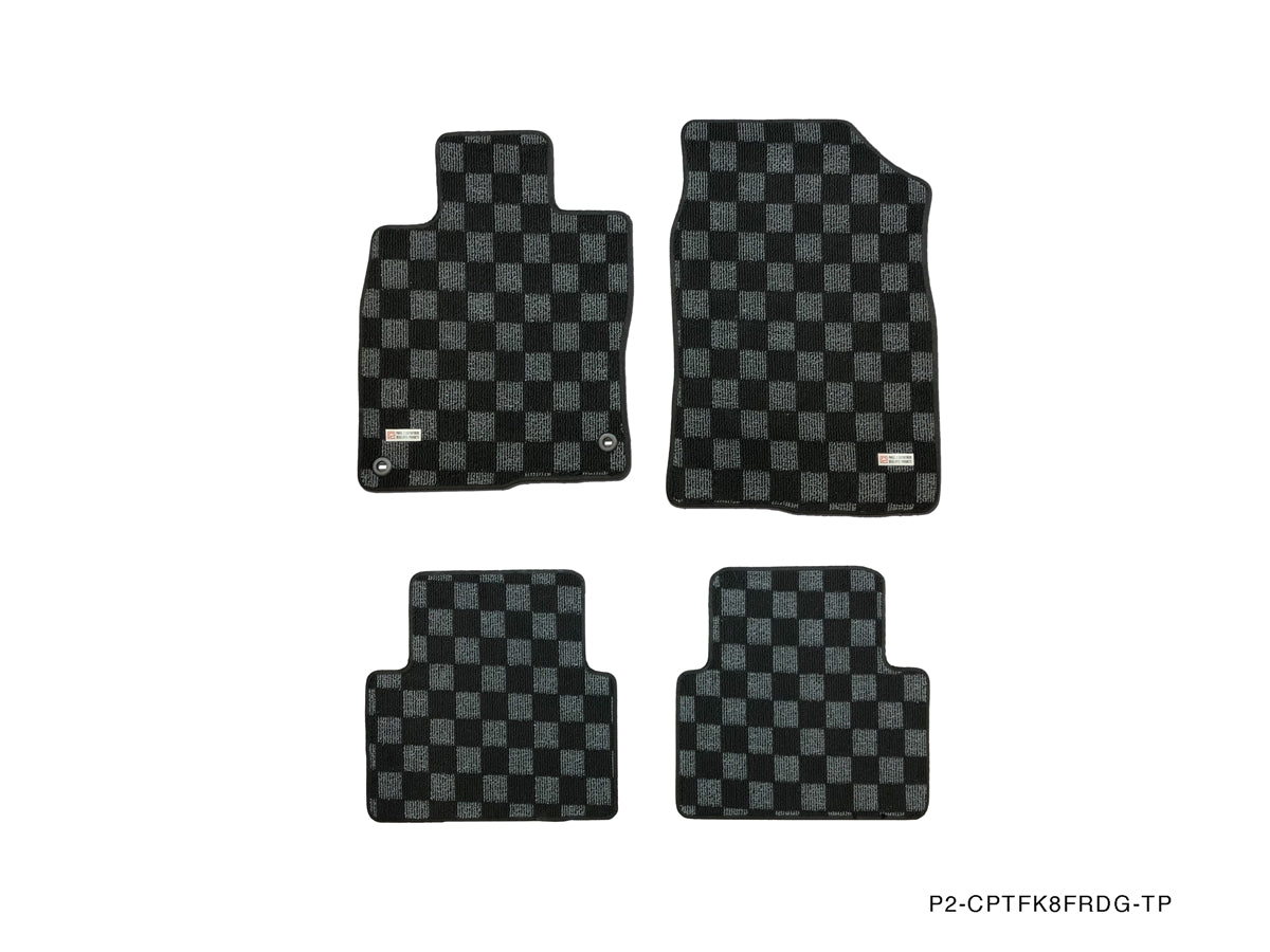 P2M Front & Rear Race Floor Mats - 2015 - 2021 Honda Civic (FK7/FK8)