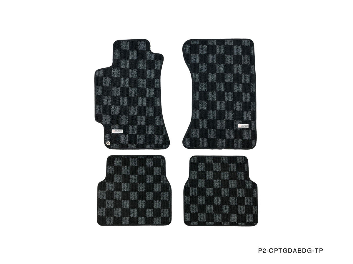 P2M Front & Rear Race Floor Mats - 2001 - 2007 Subaru WRX (GDA/GDB/GG)