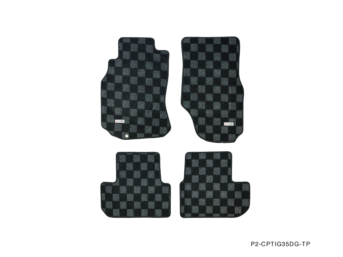 P2M Front & Rear Race Floor Mats - 2003 - 2007 Infiniti G35 (Sedan/Coupe)