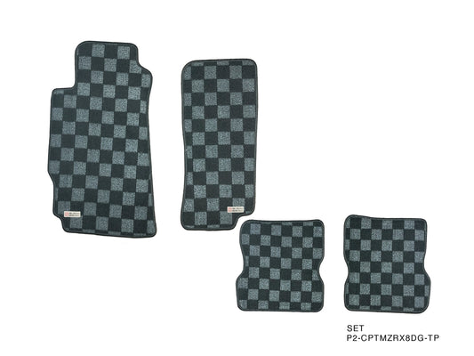 P2M Front & Rear Race Floor Mats - 2003 - 2012 Mazda RX-8 (SE3P)