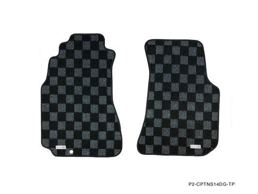 P2M Front Race Floor Mats - 1995 - 1998 Nissan 240sx (S14)