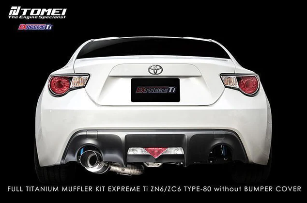 TOMEI EXPREME-TI TITANIUM EXHAUST: (TYPE-80 V.1) - 2013 - 2021 BRZ/FRS/86 (ZN6)