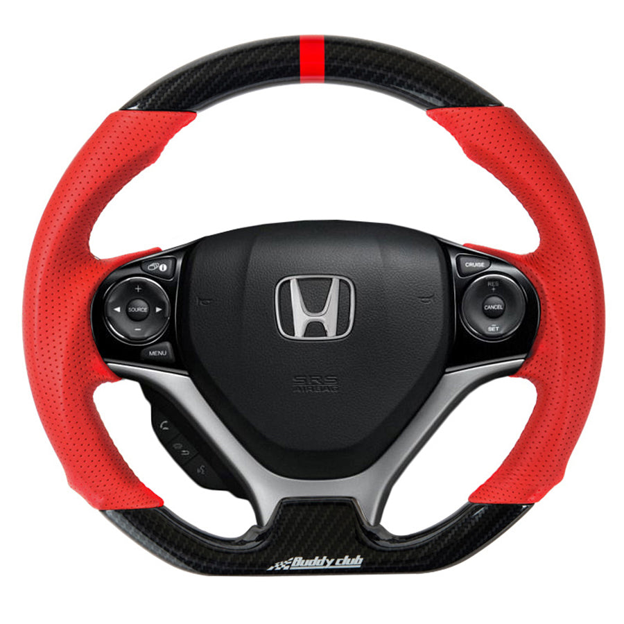 Buddy Club Racing Time Attack (Carbon) Steering Wheel - 2012 - 2015 Honda Civic (FB)
