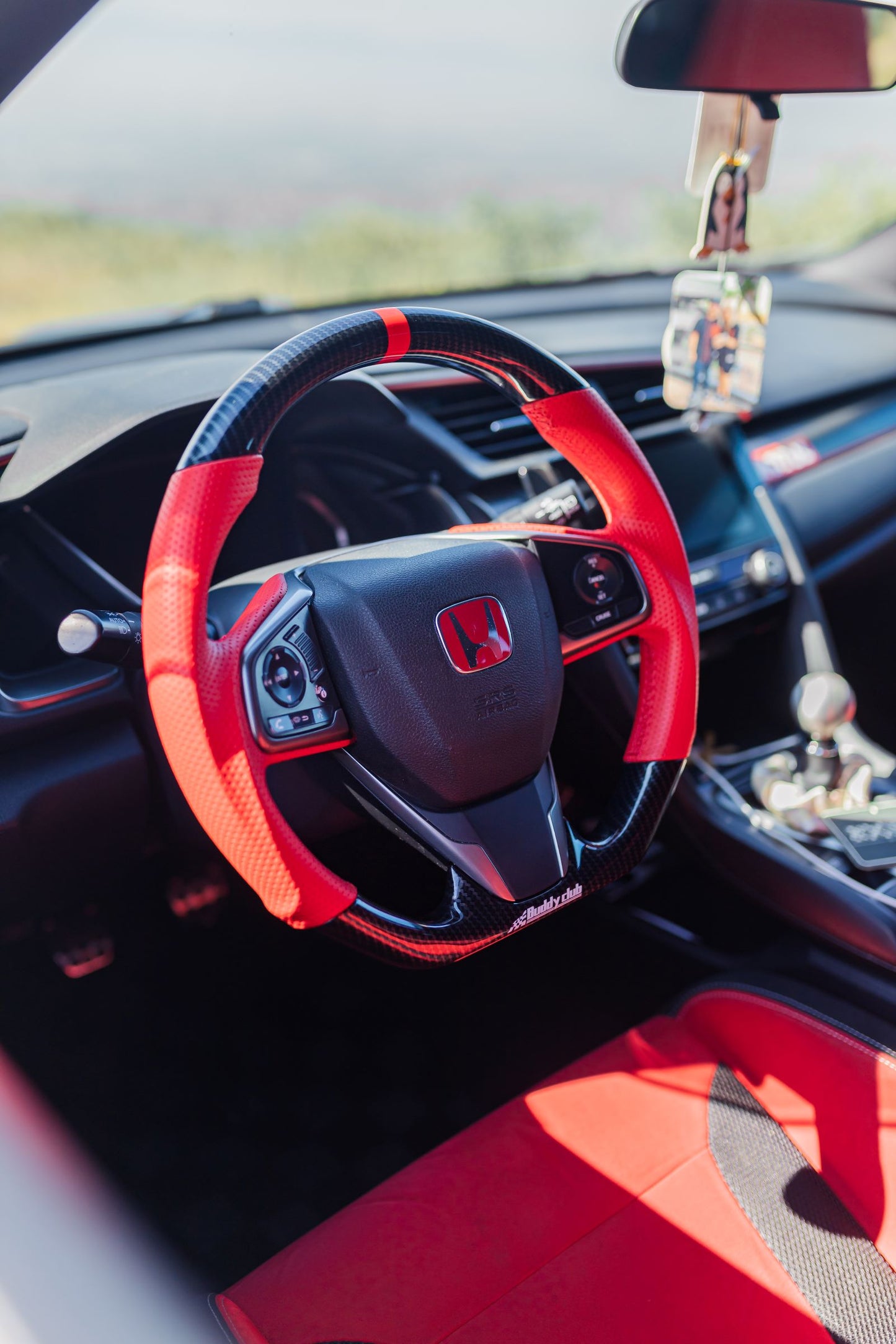 Buddy Club Racing Time Attack (Carbon) Steering Wheel - 2016 - 2021 Honda Civic (FC/FK)