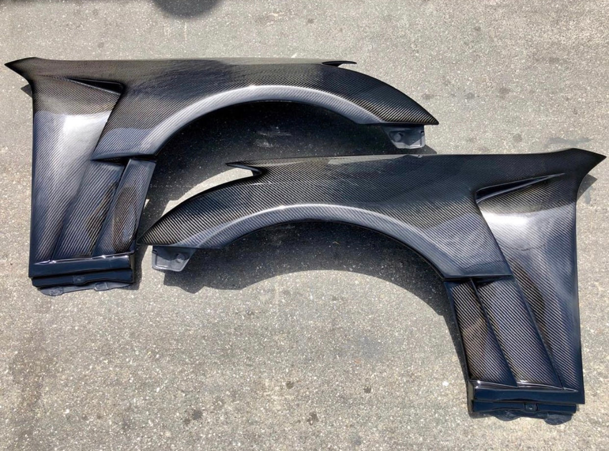 Fly 1 Motorsports RS4 Vented Fenders - 2002 - 2007 Infiniti G35 Coupe
