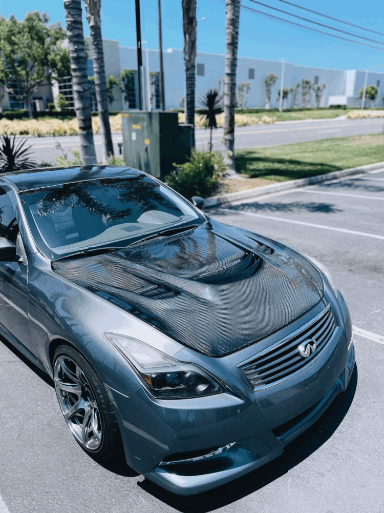 Fly 1 Motorsports Ground Attack Hood - 2008 - 2013 Infiniti G37 Coupe